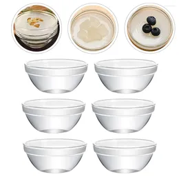 Dinnerware Sets 8 Pcs Bozai Cake Bowl Mini Plates Pudding Holder Kitchen Gadgets Small Glass Multipurpose Dessert Jelly Bowls Mousse