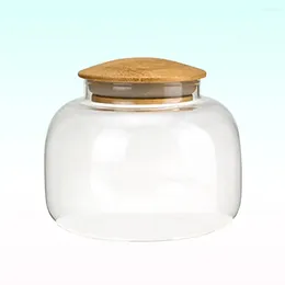 Storage Bottles Glass Tank Containers Lids Canisters Jars Food Flour Jar Coffee With Sugar Canister Kitchen And