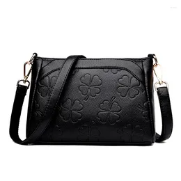 Shoulder Bags 2024 Women Messenger Small Leather Bag Female Sac A Main Crossbody For Vintage Flap