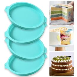 Moulds Round Silicone Layer Cake Mould Silicone Chocolate Mousse Cake Mould Layer Cake Round Mould DIY Dessert Cake Baking Tools