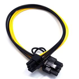 6Pin To PCIe 8Pin (6+2) PCI-e 8pin Male To 6pin Female Adapter Power Converter Cable 18AWG PCI Express Powered Cable