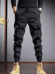 Men's Pants Mens work clothes loose and durable spring/summer casual pants multiple pocketsL2403