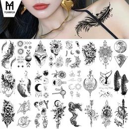 N6WR Tattoo Transfer Waterproof Tattoo Sticker Color Black And White More Than 1000 Can Be Combined At Will 240427