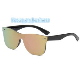Pc Material Integrated Frameless Wholesale Fashion Sports Polarized New Uv 400 Mens Cycling Sunglasses