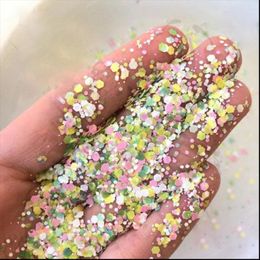 Nail Glitter 30g/20g/10g Matte Multicolour Sequins Loose Mixed-Shape Paillette Holographic Chunky Macaron Flakes DIY Manicure G4