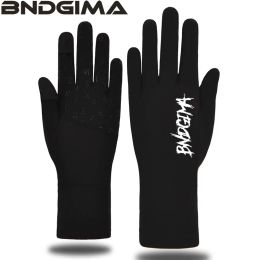 Gloves BNDGIMA ski liner gloves for men and women single board winter warmth plush touch screen running sweat absorption fast drying