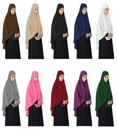 Abaya Muslim Prayer Garment Hijab Large Khimar Plain Shawl Headwrap Overhead Veil Amira Niquabs Ninja Hajj Arab Islamic Ramadan9295614