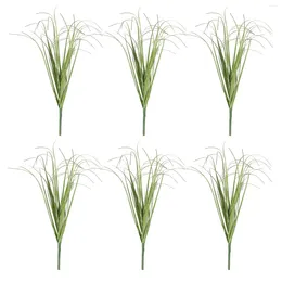 Decorative Flowers 12 Pcs Artificial Shrub Plants Faux Decor Indoor Imitation Grass Adornment Toys Home Simulation Simulated Prop Tall