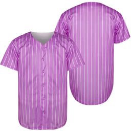 Blank baseball jersey fast shipping purple stripe