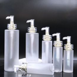 100ml 150ml 500ml Refillable Amber Shampoo Shower Gel Empty Bottles with Pump Conditioner Body Wash Dispenser 240425