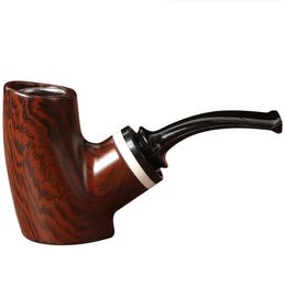 Latest Resin Pipe Hand Tobacco Cigarette Smoking Filter Bent Pipes Tool Accessories 2 Styles Choose Gift Box