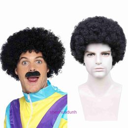 Mens wig headgear human hair explosive head short mens mechanism chemical Fibre