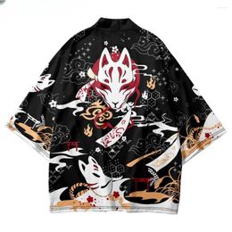 Ethnic Clothing Japanese Style Samurai Kimono Streetwear Men Women Haori Cardigan Japan Harajuku Anime Robe Clothes 2024 Summer