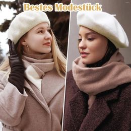 Berets Solid Color Beret Hat Versatile Addition To Any Outfit Classic French Woman Bonnet Cap Winter Hats