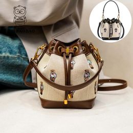 Drawstring BeiBaoBao Bucket Bag Women's 2024 Crossbody Autumn And Winter High Capacity Handheld Shoulder Bolso De Mujer