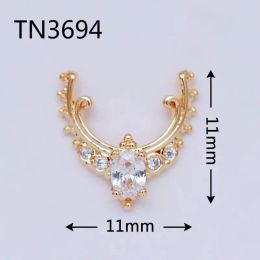 Decorations 10pcs TN3694 Christmas Elk Deer Alloy Zircon Nail Art Crystals Jewellery Rhinestone Nails Accessories Supplies Decorations Charms