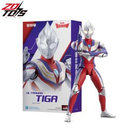 Anime Manga ZD Original Ultraman Tiga Gaia Trigger Armour Ball Body Z LED Light Ultraman Action Atlas Childrens Toy Boys GiftL2404