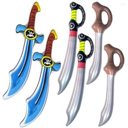 Party Decoration 6 Pcs Children Toys Festival Prop Kids Inflatable Swords Pirate Knife Pretend Play Plaything Pvc Cosplay Simulation