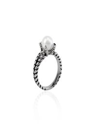 Pearl Ring Vintage Jewellery Women ed Wire Wedding Engagement Design Ring Birthday Gift4249354