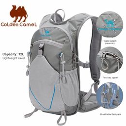 Золотой верблюд 12L альпинизм рюкзаков водонепроницаемые кемпинги рюкзаки для подъема Сумка для мужчин, путешествуя по велосипеде 240411