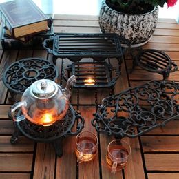 Candle Holders European-style Cast Iron Alcohol Stove Grill Candlestick Lamp El Home Decoration Ornaments Decor