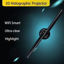 Wall Lamp Naked-eye 3D HD Hologram Fan Projector Wifi 42cm LED Sign Water-proof Holographic Advertising Display Light For Shop Bar Game