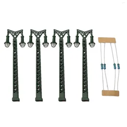 Garden Decorations 4set Lamps With Series Resistors Model For Supply Voltages 3V Railway Lights 1: 160 Scale N Gauge Light Layout