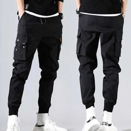 Men's Pants Tactical pants mens multi pocket cargo pants combat cotton pants casual police hiking work pants mensL2404