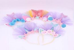 unicorn headband mermaid baby headbands designer headbands baby headbands Girls Hair Sticks beach birthday party head bands A34926207318