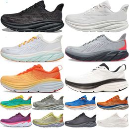 Designer shoes Clifton Casual Bondi Cliftons Shoes Sports Harbour Mist Black White Carbon Black Green Pink Orange People Athletic Bondis Mens Women sneakers shoes