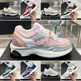 designer sneakers casual shoes running women men suede leather stitching multi-color and versatile thick channel increased lace up designer women shoes mens shoes