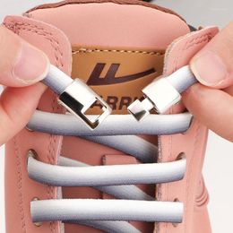 Sko delar mode cross spänne ingen slips skosnot elastiska snören sneaker rem för män kvinnors sportskor gradient skoestring lat accessorie