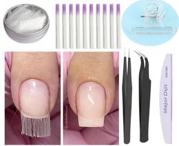Fiber Nails Art Fiberglass Nail Extension Tips Gel with Scraper Acrylic Manicure Tool7028467