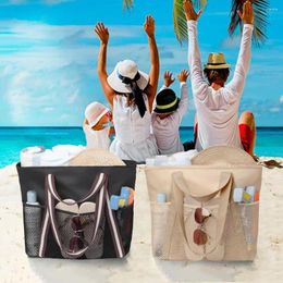 Storage Bags Beach Bag For Wet Items Capacity With Multi Pockets Quick Dry Mesh Shower Travel Toiletries Body Wash