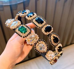 Baroque Style Women Headbands Fashion Rhinestone Sport Hair Bands for Girl High Quality Bohemian Hairband Hair Jewelry9479580