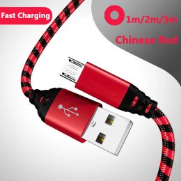 Accessories Nylon Braided Wire Charger Cable Micro USB Cable Date Sync 2A Fast Charging For Samsung A3/A5/A7A Huawei Android Mobile Phone