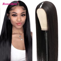 Wigs Straight V U Part Wig Human Hair No Leave Out Thin Part Glueless Brazilian Bone Straight Human Hair Wigs For Women No Glue Wig