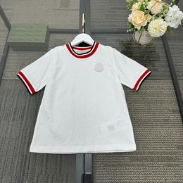 Kids T-shirts Designer Boys Girls Short Sleeves M Letter Pure Cotton T Shirt for Children Kid Summer Tees Baby Fashion Tops White CXD2404267-6