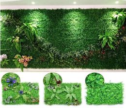 Artificial Grass Lawns 4060cm Environment Artificial Lawn Flower Grass Wall Delicate Plant Plastic Wedding Home Garden Balcony De5730791