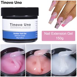 Gel Tinovo Uno 150g Builder UV Gel All for Manicure Nail Art Extension Poly Nail Gel Polish Jelly Pink Acrylic Hard Gellak Glue