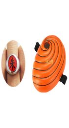 Anime Uchiha Mask Tobi Obito Ninja Madara Cosplay Costumes Resin Masks Ring necklace set Halloween Y09136104523