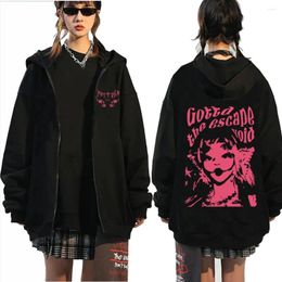 Men's Hoodies Melanie Martinez Zipper Coats Y2K Cosplay Harajuku Casual Loose Pullovers Fans Gift Streetwear Man Woman Sweatshirts