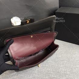 Designer Lambskin Crossbody Bag 25.5 cm Flap Bags 10A lady handbag luxury chain bag With Box LC002