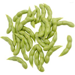 Decorative Flowers 30 Pcs Restaurant Display Soybean Artificial Ornament Lifelike Fake Food Model Pvc Models