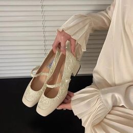 Casual Shoes 2024 Summer Product Women's Fashion Square Toe Shining Soft And Ballet Shallow Sling