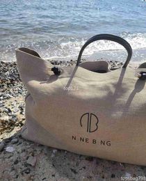 New designer anines shopping bag Holiday style single shoulder beach Bag Large capacity canvas Tote bag bing handbag JH6X