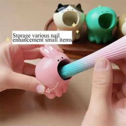 Bits Nail Art Grinding Head Bit Holder Nail Polishing Machine Storage Grinding Drill Bit Head Nail Brush Holder Nails Drill Accessory