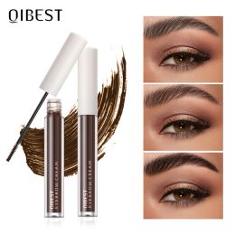 Enhancers QIBEST Eyebrow Gel Cream Waterproof Long Lasting Eye Brow Gel Ultra Fibre Brush Eyebrow Pomade Eye Makeup Tint Korean Cosmetics