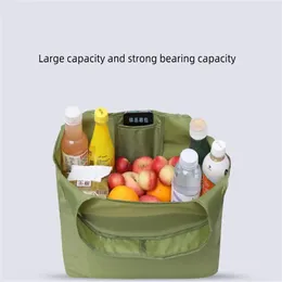 Shopping Bags Portable Folding Bag Large Nylon Thick Foldable Waterproof Shoulder Handbag Kitchen Tool