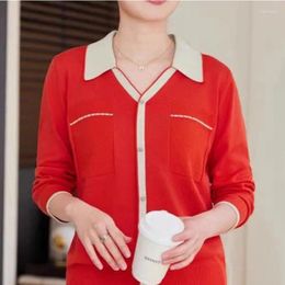 Women's Blouses 2024 Summer Bohemian Retro Loose Casual Office Lady Oversized Shirt Button Pockets V Neck 3/4 Sleeve Y2K Chic Tops